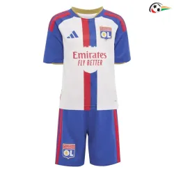 Camisa Titular Infantil Olympique De Lyon 2026/2027 Branco/Azul