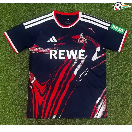 Camisa Alternativa FC Köln 2026/2027 Azul Marinho/Vermelho