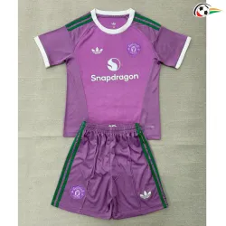 Camisa de Goleiro Infantil Manchester United 2026/2027 Rosa