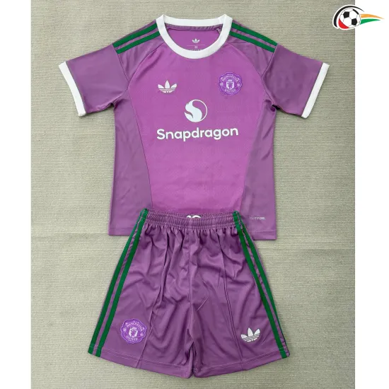 Camisa de Goleiro Infantil Manchester United 2026/2027 Rosa