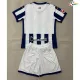 Camisa Titular Infantil Real Sociedad 2026/2027 Azul/Branco com Patch da La Liga