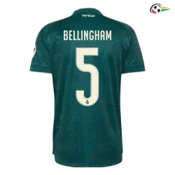 Camisa Reserva BELLINGHAM 5 Real Madrid 2026/2027 Verde Escuro com Patch HP