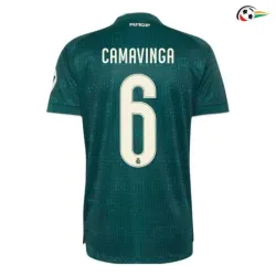 Camisa Reserva CAMAVINGA 6 Real Madrid 2026/2027 Verde Escuro com Patch HP