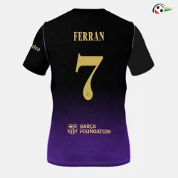 Camisa Reserva FERRAN 7 Barcelona 2026/2027 Preto/Roxo UCL