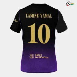 Camisa Reserva LAMINE YAMAL 10 Barcelona 2026/2027 Preto/Roxo UCL