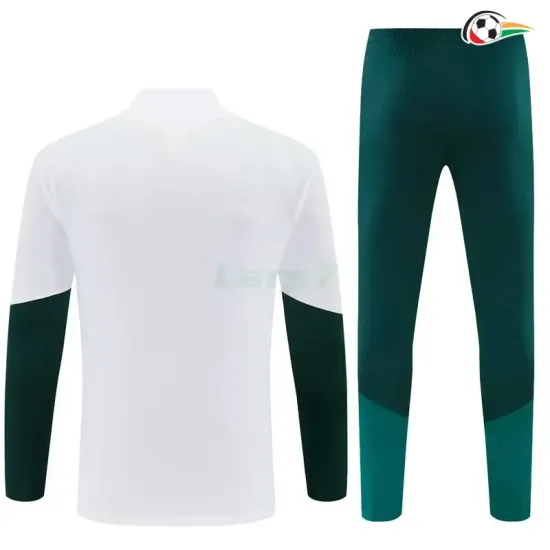 Camisa de Treino Infantil Real Madrid 2026/2027 Branco/Verde Escuro