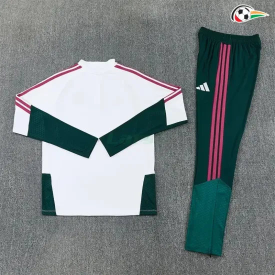Camisa de Treino Infantil Real Madrid 2026/2027 Branco/Verde Escuro