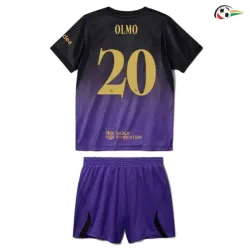 Camisa Reserva Infantil OLMO 20 Barcelona 2026/2027 Preto/Roxo UCL