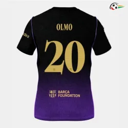 Camisa Reserva OLMO 20 Barcelona 2026/2027 Preto/Roxo UCL