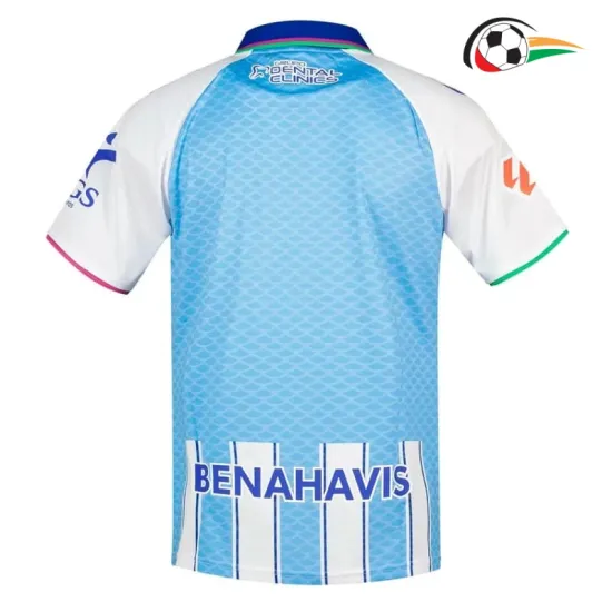 Camisa Titular Málaga CF 2026/2027 Azul/Branco com Patch da La Liga