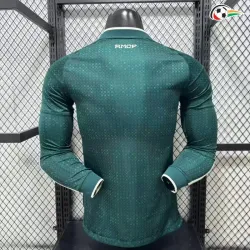 Camisa Reserva Versão Jogador Real Madrid 2026/2027 Verde Escuro Manga Longa