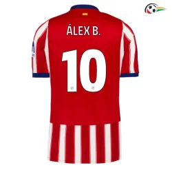 Camisa Titular ÁLEX B. 10 Atlético de Madrid 2026/2027 Vermelho/Branco UCL