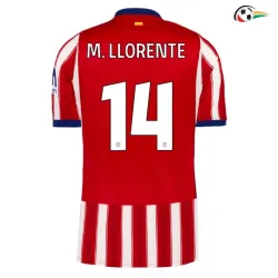 Camisa Titular M. LLORENTE 14 Atlético de Madrid 2026/2027 Vermelho/Branco UCL