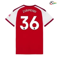 Camisa Titular ZUBIMENDI 36 Arsenal 2026/2027 Vermelho/Branco UCL