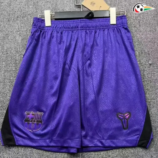 Shorts de Futebol Reserva Barcelona 2026/2027 Preto/Roxo