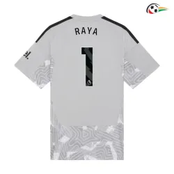 Camisa de Goleiro Titular RAYA 1 Arsenal 2026/2027 Cinza Premier League