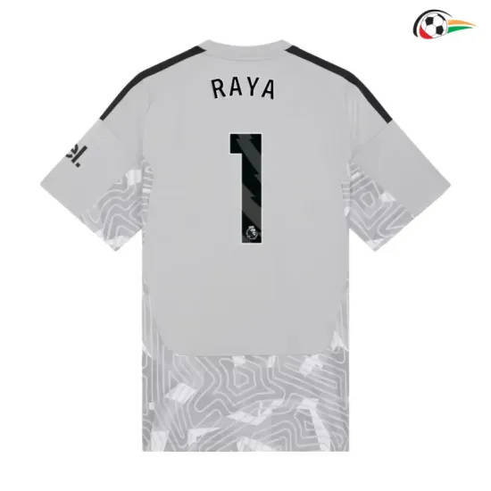 Camisa de Goleiro Titular RAYA 1 Arsenal 2026/2027 Cinza Premier League