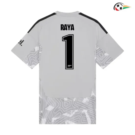 Camisa de Goleiro Titular RAYA 1 Arsenal 2026/2027 Cinza UCL