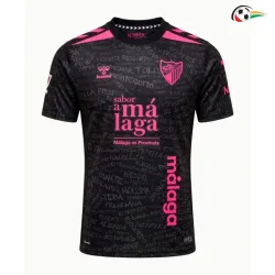 Camisa Alternativa Málaga CF 2026/2027 Preto com Patch da La Liga