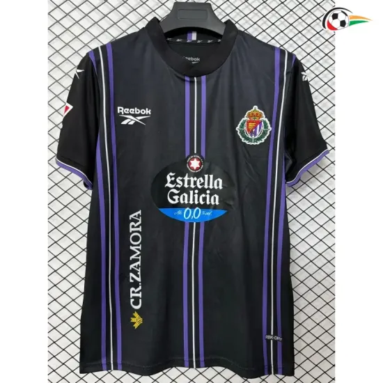 Camisa Reserva Real Valladolid 2026/2027 Preto com Patch da La Liga
