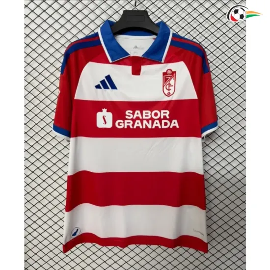 Camisa Titular Granada 2026/2027 Vermelho/Branco com Patch da La Liga