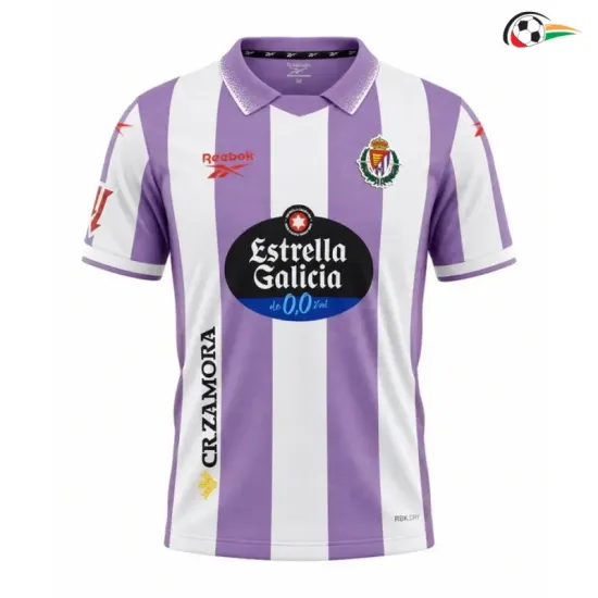 Camisa Titular Real Valladolid 2026/2027 Roxo/Branco com Patch da La Liga