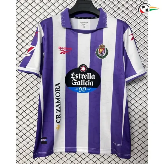 Camisa Titular Real Valladolid 2026/2027 Roxo/Branco com Patch da La Liga