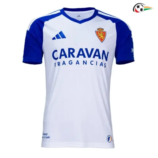 Camisa Titular Real Zaragoza 2026/2027 Branco/Azul