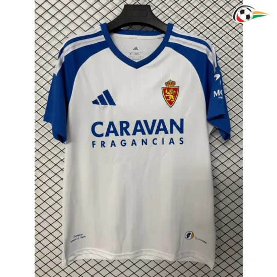 Camisa Titular Real Zaragoza 2026/2027 Branco/Azul