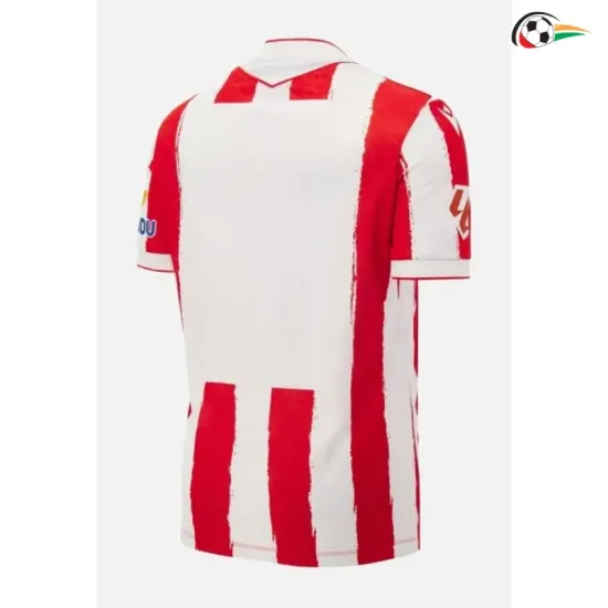 Camisa Titular UD Almería 2026/2027 Vermelho/Branco com Patch da La Liga
