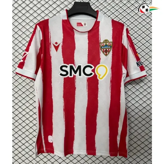 Camisa Titular UD Almería 2026/2027 Vermelho/Branco com Patch da La Liga