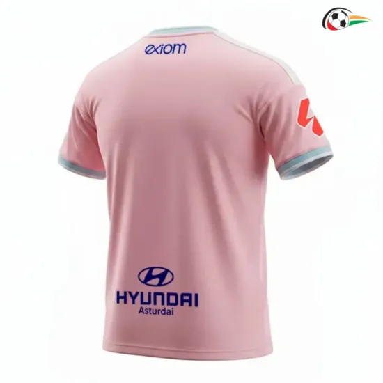 Camisa Reserva Real Oviedo 2026/2027 Rosa com Patch da La Liga