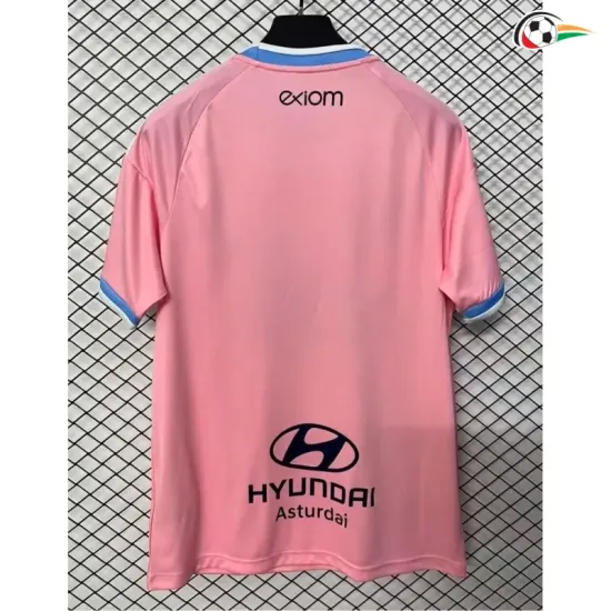 Camisa Reserva Real Oviedo 2026/2027 Rosa com Patch da La Liga