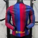 Camisa Titular Versão Jogador Barcelona 2026/2027 Vermelho/Azul Manga Longa