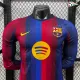 Camisa Titular Versão Jogador Barcelona 2026/2027 Vermelho/Azul Manga Longa