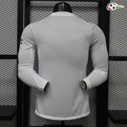 Camisa Alternativa Versão Jogador Manchester City 2026/2027 Branco Manga Longa