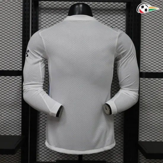 Camisa Alternativa Versão Jogador Manchester City 2026/2027 Branco Manga Longa