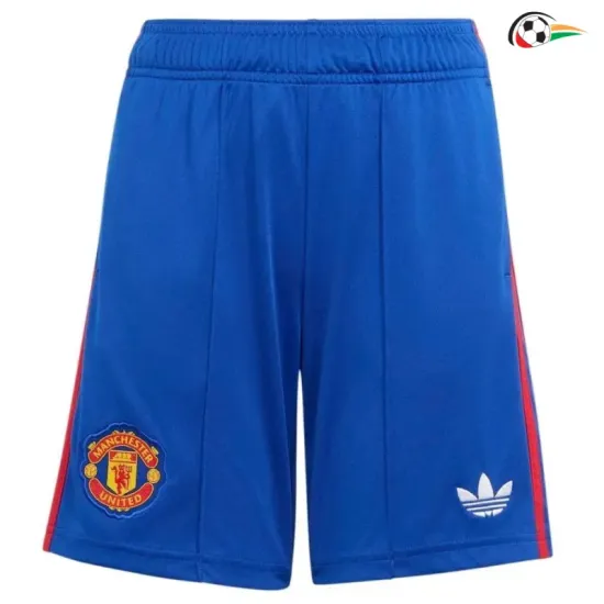 Shorts de Futebol Reserva Manchester United 2026/2027 Azul