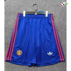 Shorts de Futebol Reserva Manchester United 2026/2027 Azul