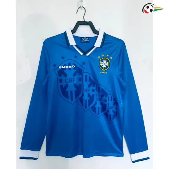 Camisa Retrô Reserva Brasil 1996 Azul Manga Longa