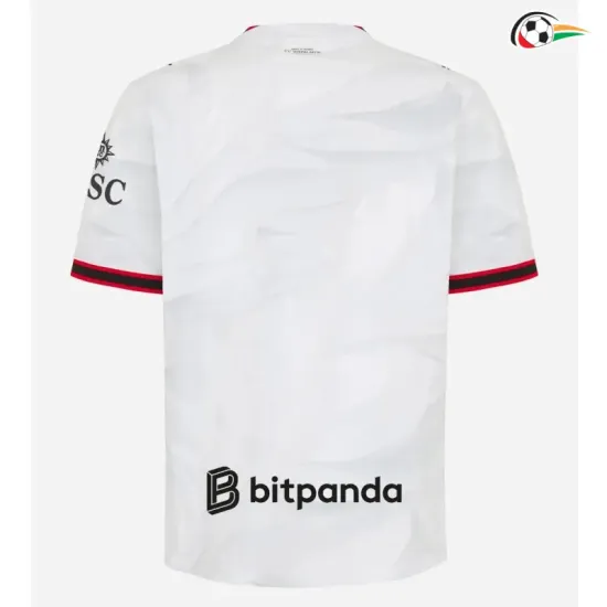 Camisa Reserva AC Milan 2026/2027 Branco/Vermelho
