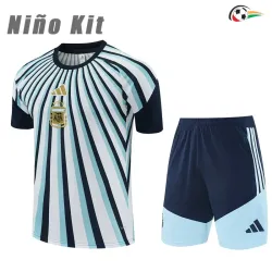 Camisa de Treino Infantil Argentina 2026 Azul/Branco