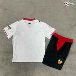 Camisa Titular Infantil Valencia 2026/2027 Branco com Patch da La Liga