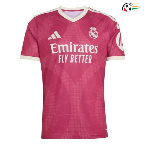 Camisa Alternativa Real Madrid 2026/2027 Rosa com Patch HP