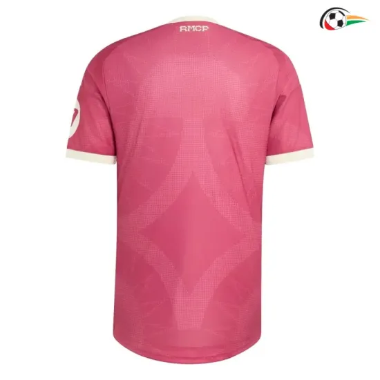 Camisa Alternativa Real Madrid 2026/2027 Rosa com Patch HP