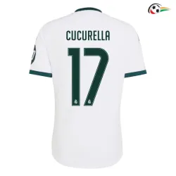 Camisa Titular CUCURELLA 17 Real Madrid 2026/2027 Branco com Patch HP