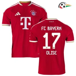 Camisa Titular OLISE 17 Bayern Múnich 2026/2027 Vermelho