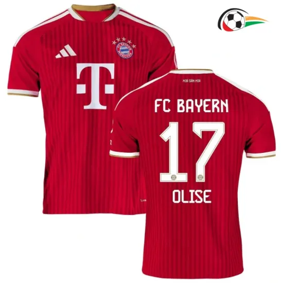 Camisa Titular OLISE 17 Bayern Múnich 2026/2027 Vermelho