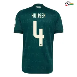 Camisa Reserva HUIJSEN 4 Real Madrid 2026/2027 Verde Escuro com Patch HP