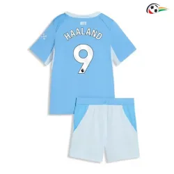 Camisa Titular Infantil HAALAND 9 Manchester City 2026/2027 Azul Premier League